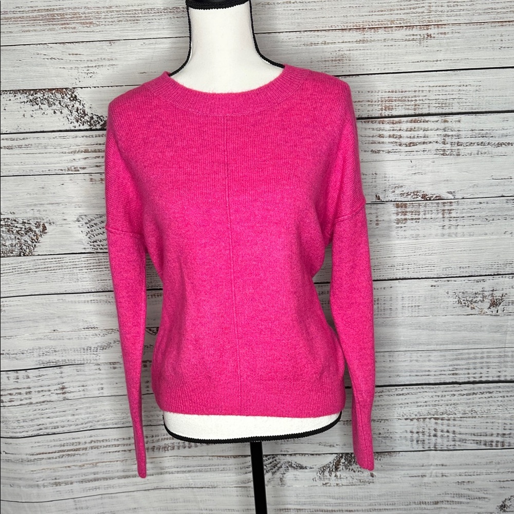 Vince Camuto Fuchsia Crew Neck Sweater